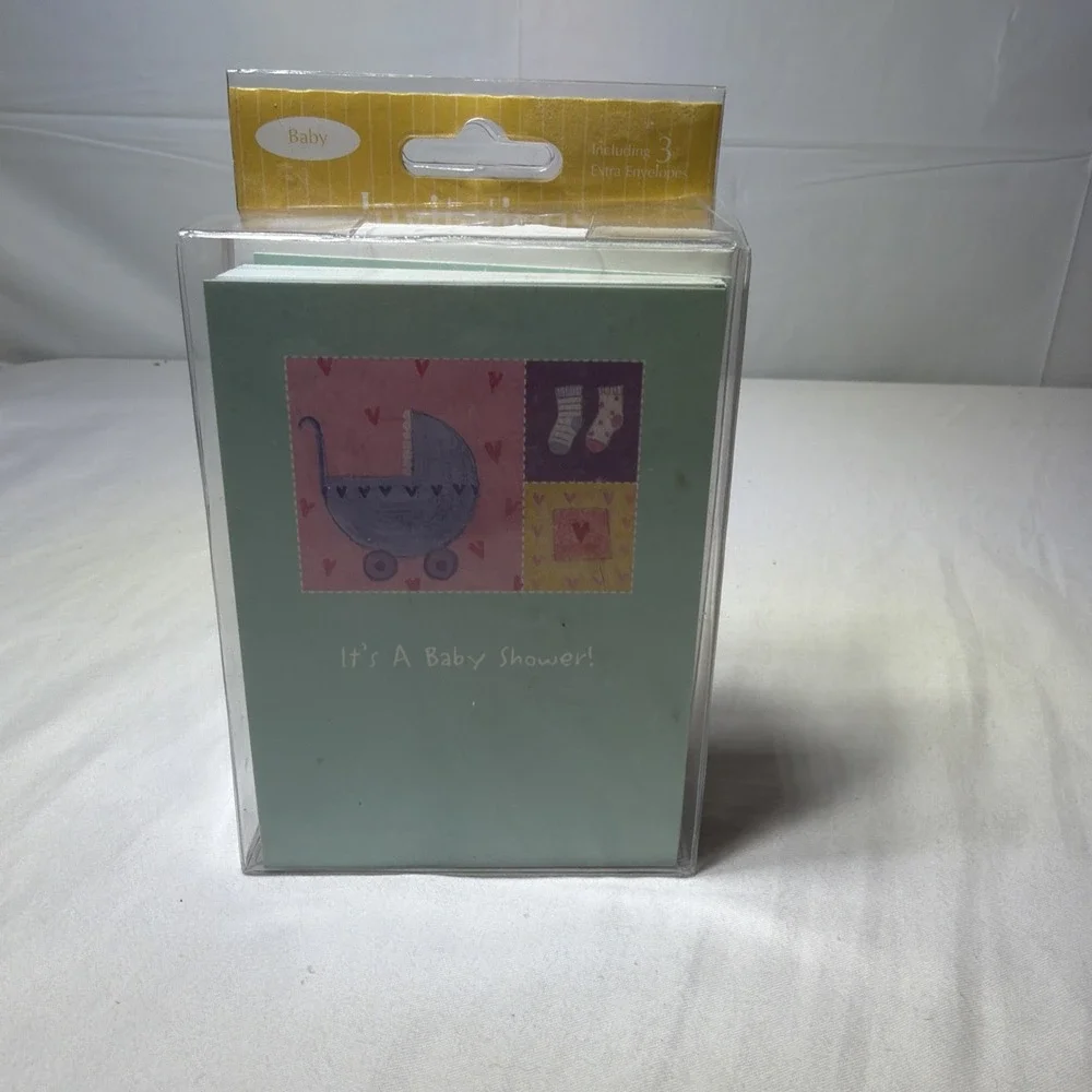 25 IT'S A BABY SHOWER! INVITATIONS Card Invites Party Supplies Notes Fill-In NEW